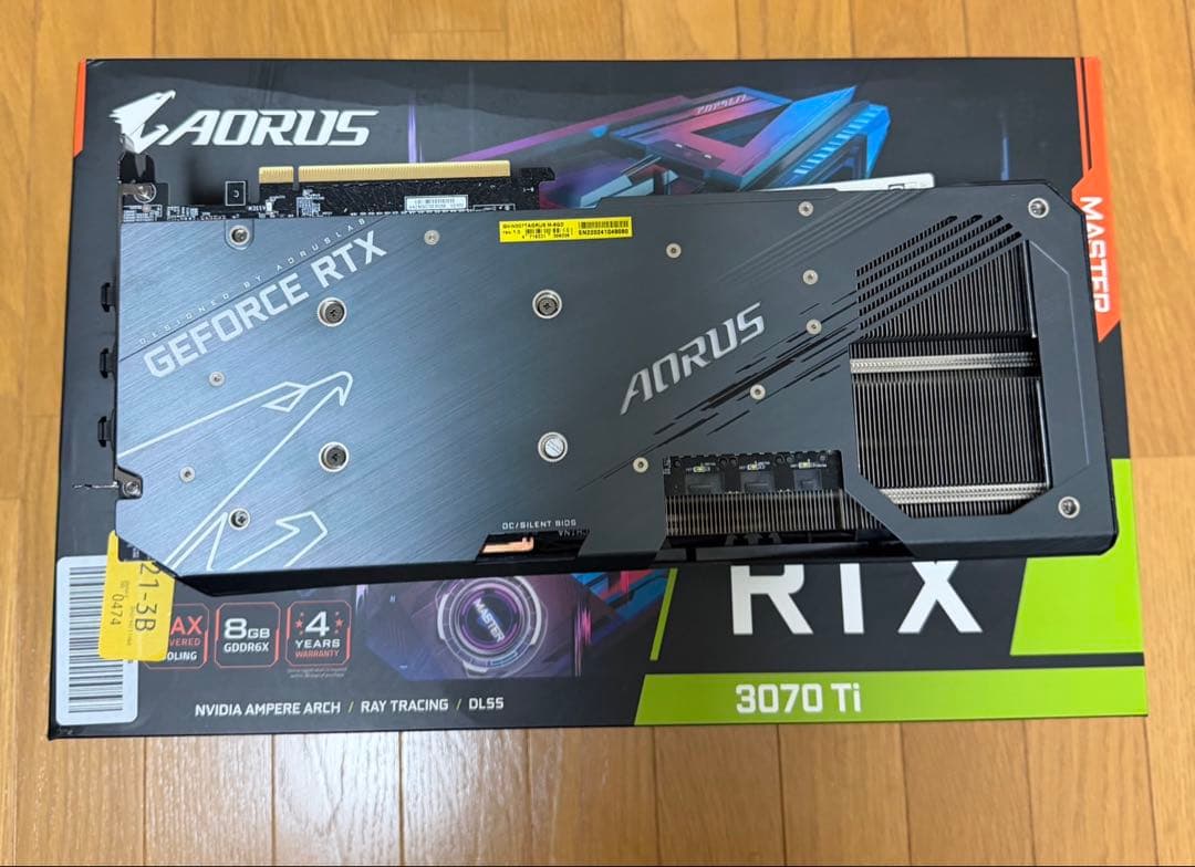 グラフィックボード・グラボ・ビデオカード AORUS GeForce RTX 3070 Ti 8GB
