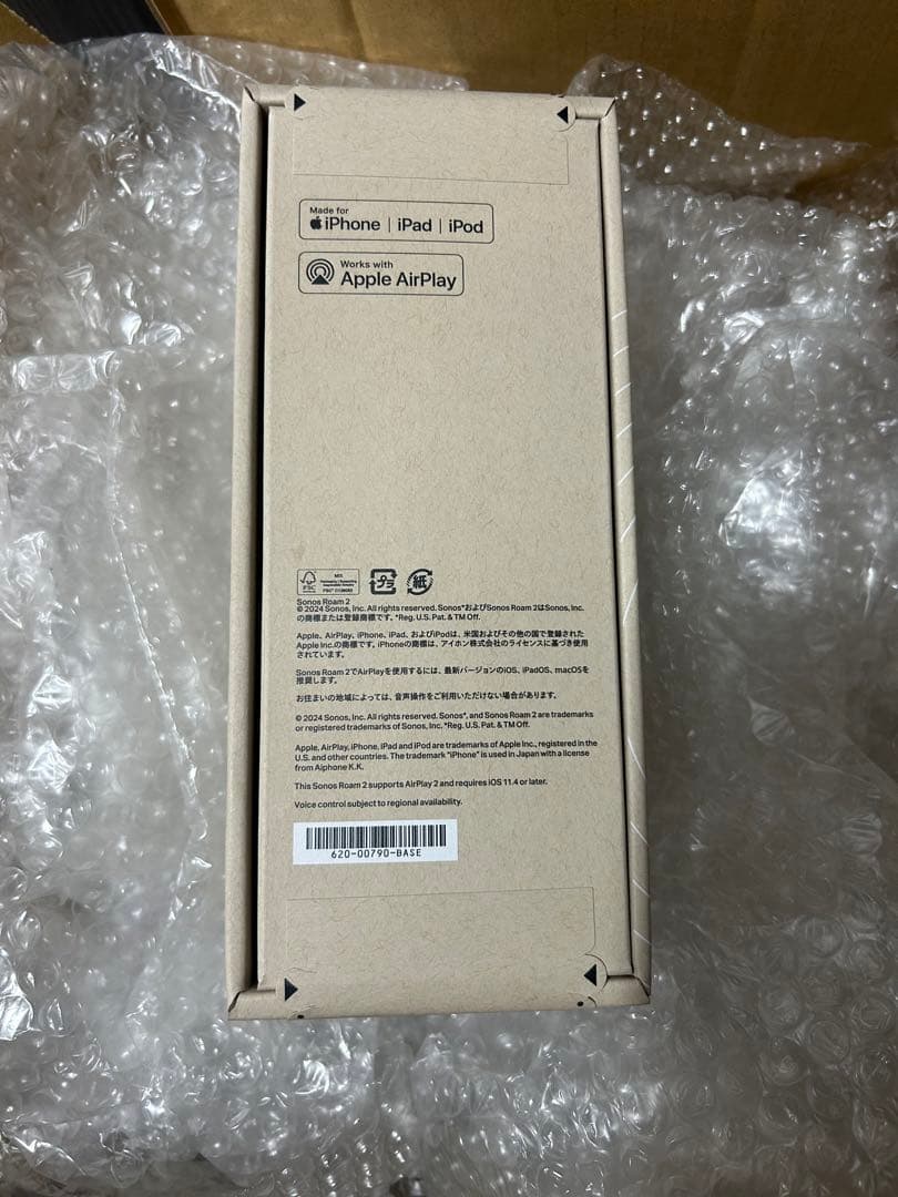 [新品未開封•翌日発送]Sonos Roam2 ブラック