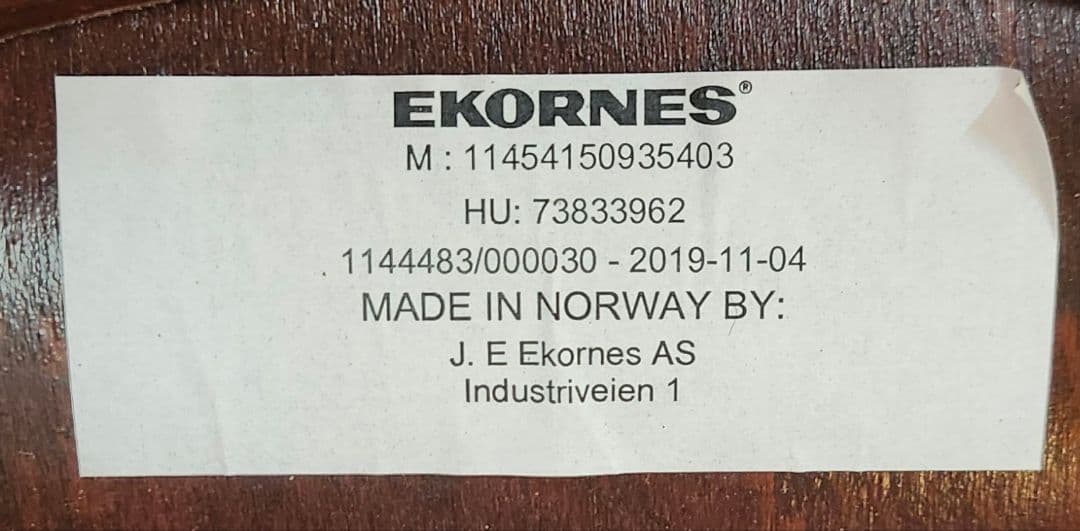 『EKORNES』Consul クラシック　 オットマン付き