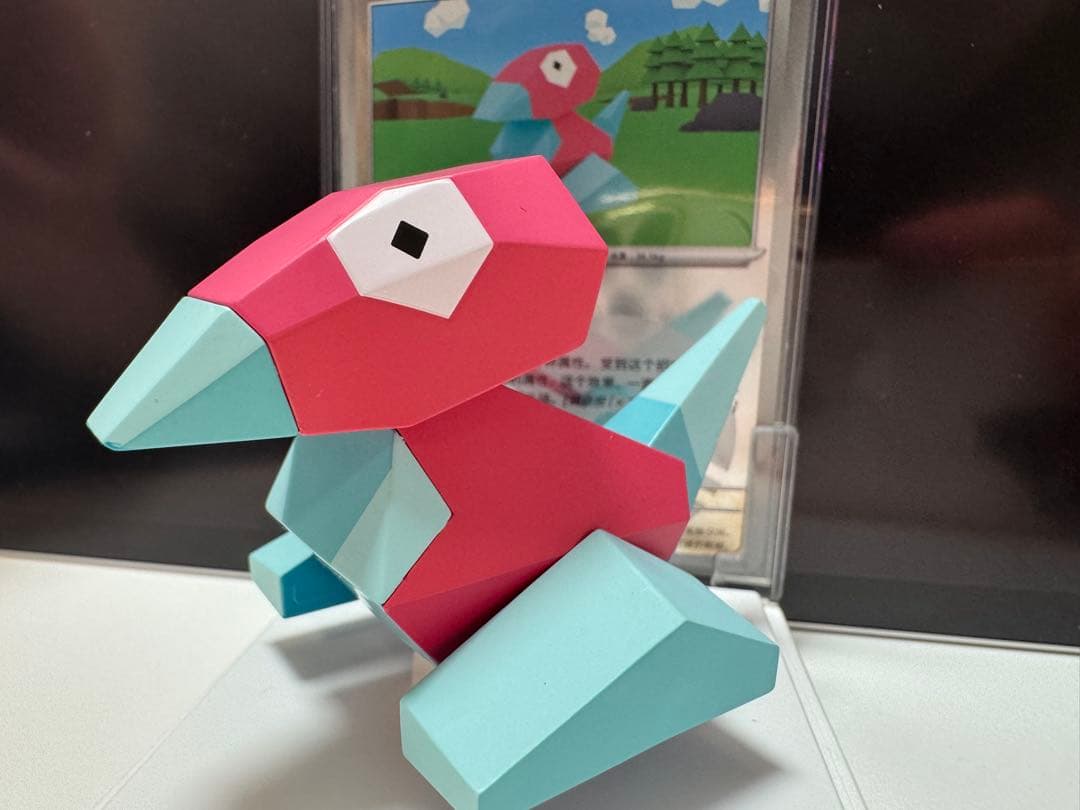 【日本未発売】ポリゴン カード立体 フィギュア 絵夢点睛 收集啦151 旅