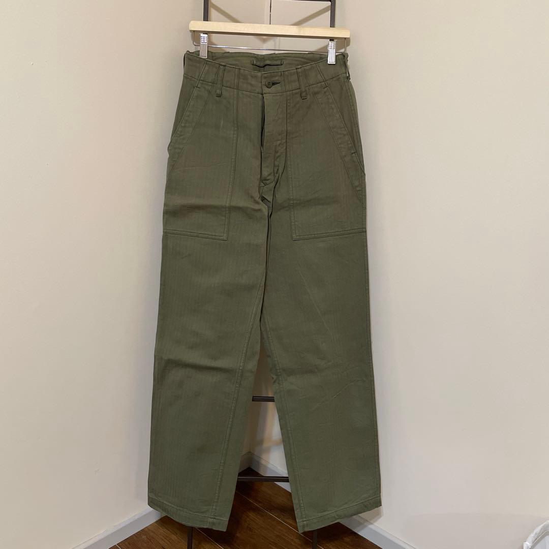 YOLOさま専用　ナイジェルケーボン　ヘリンボーンユーティリティーパンツ　カーキ