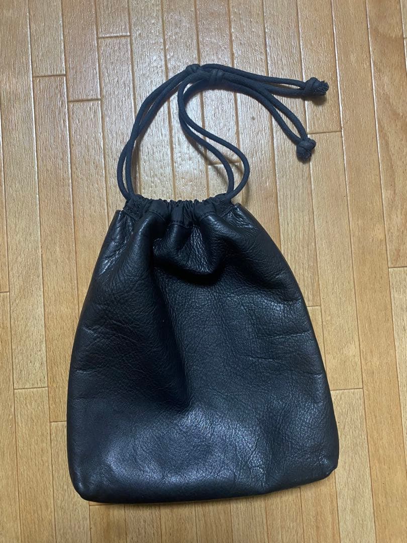 UNITED ARROWS 巾着　バッグ　レザー