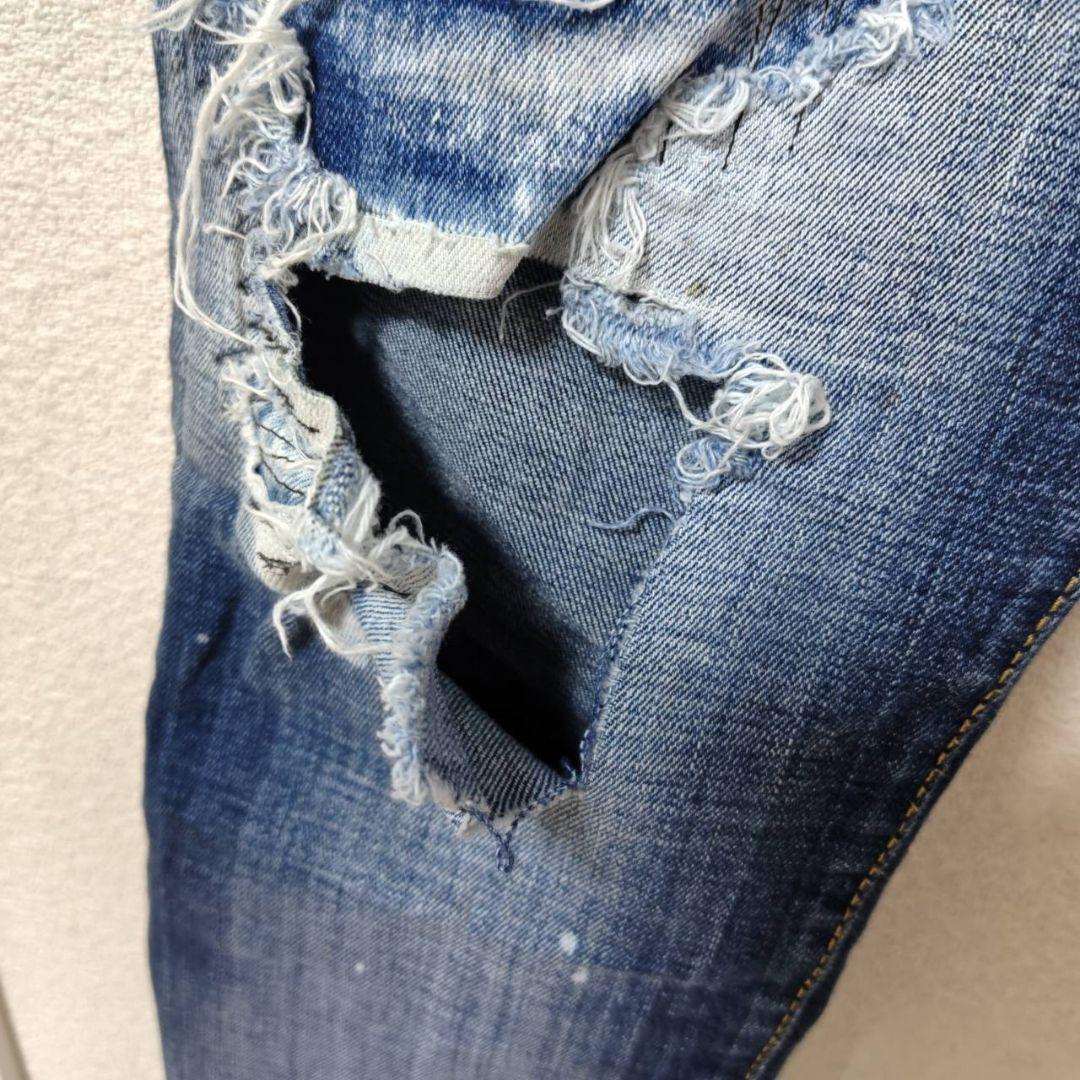 DSQUARED2 ディースクエアード　ダメージ加工デニム　44サイズ
