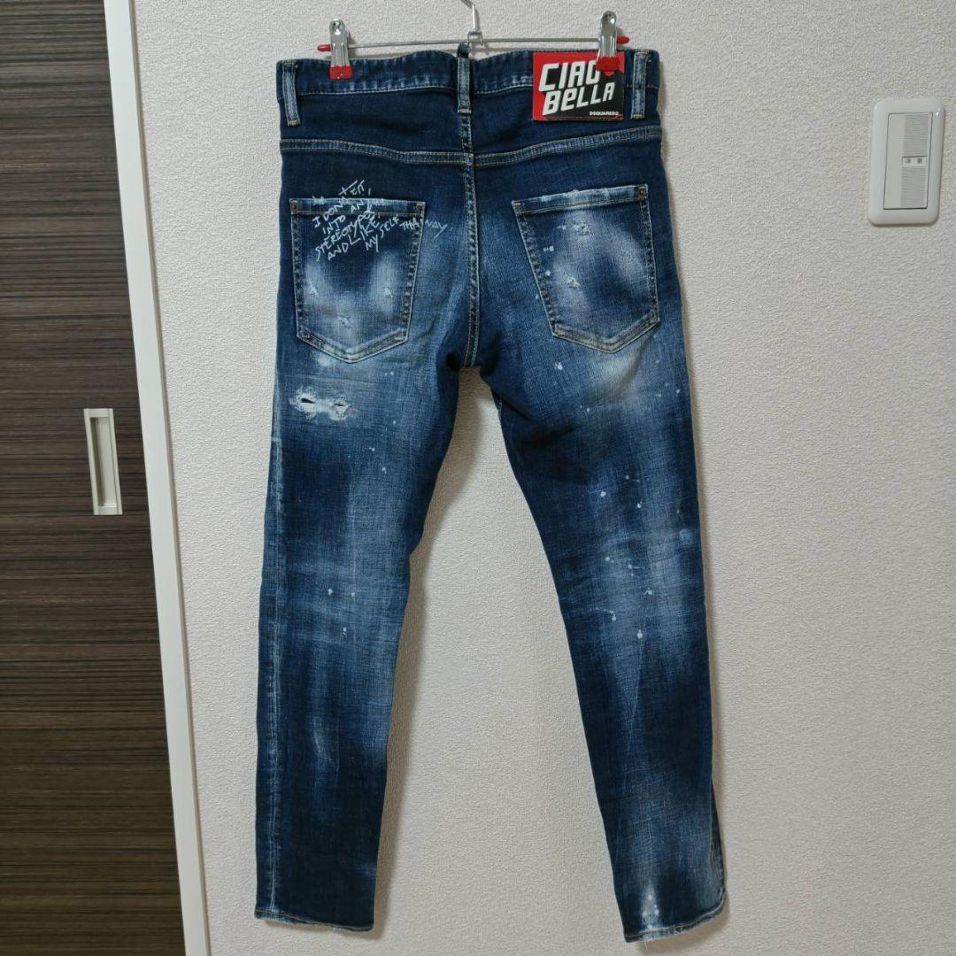 DSQUARED2 ディースクエアード　ダメージ加工デニム　44サイズ