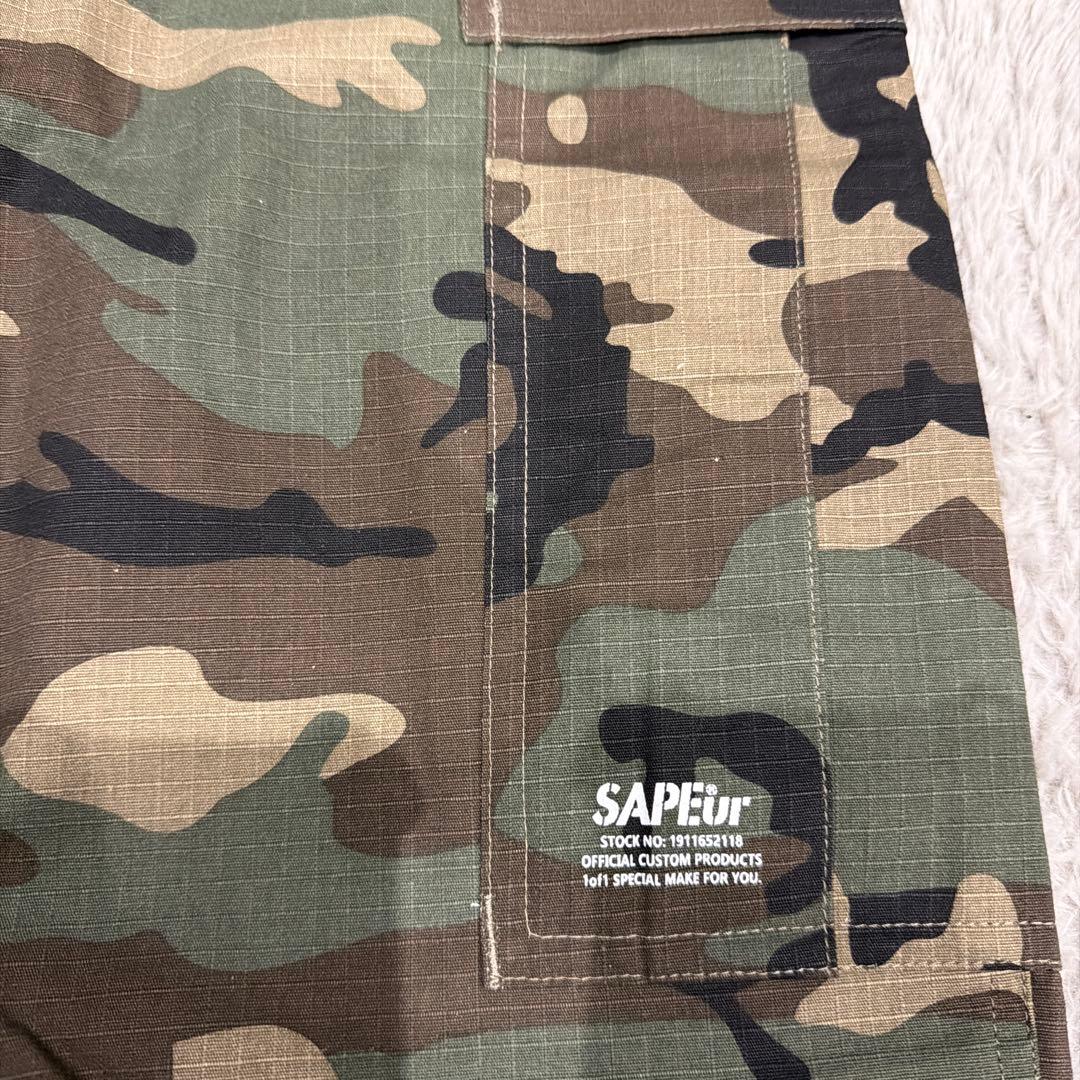 SAPEUR 迷彩 カーゴパンツ