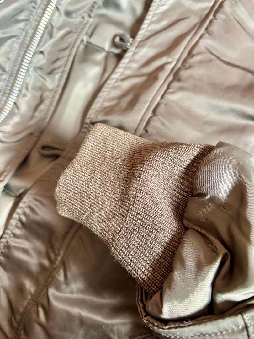 【美品】ALPHA アルファ ミリタリージャケット(ビンテージグリーン)