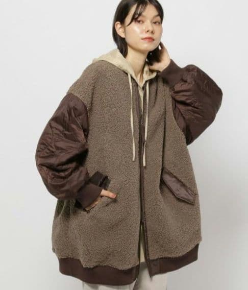 リバーシブルロングMA‐1　ニコアンド