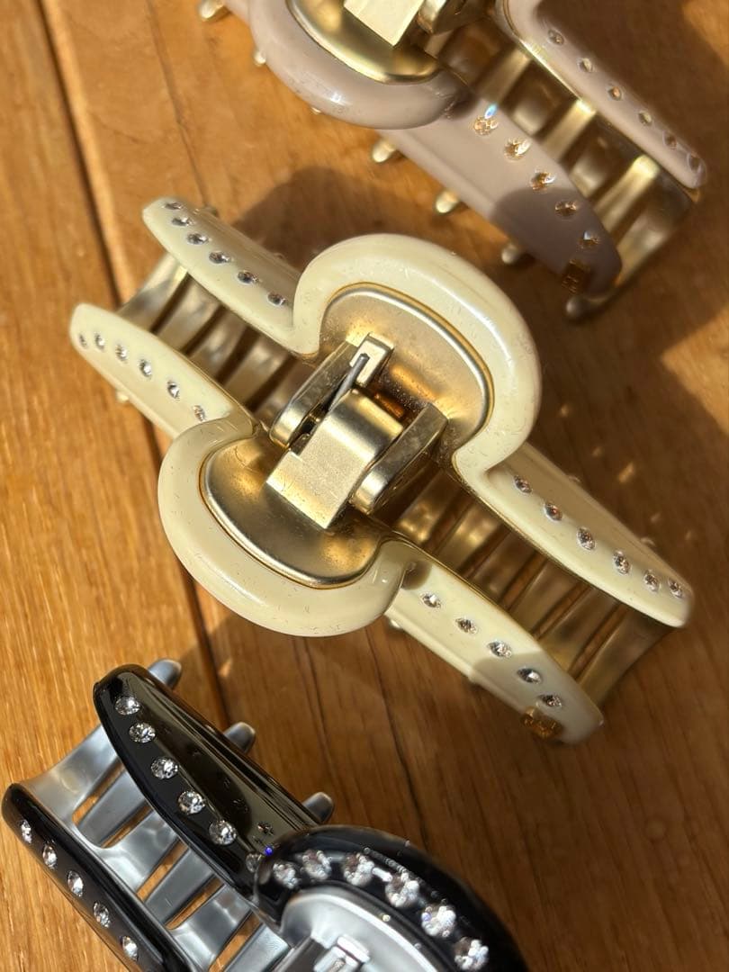 アレクサンドル ドゥ パリ　ヴァンドームクリップ ヘアクリップ　アイボリー