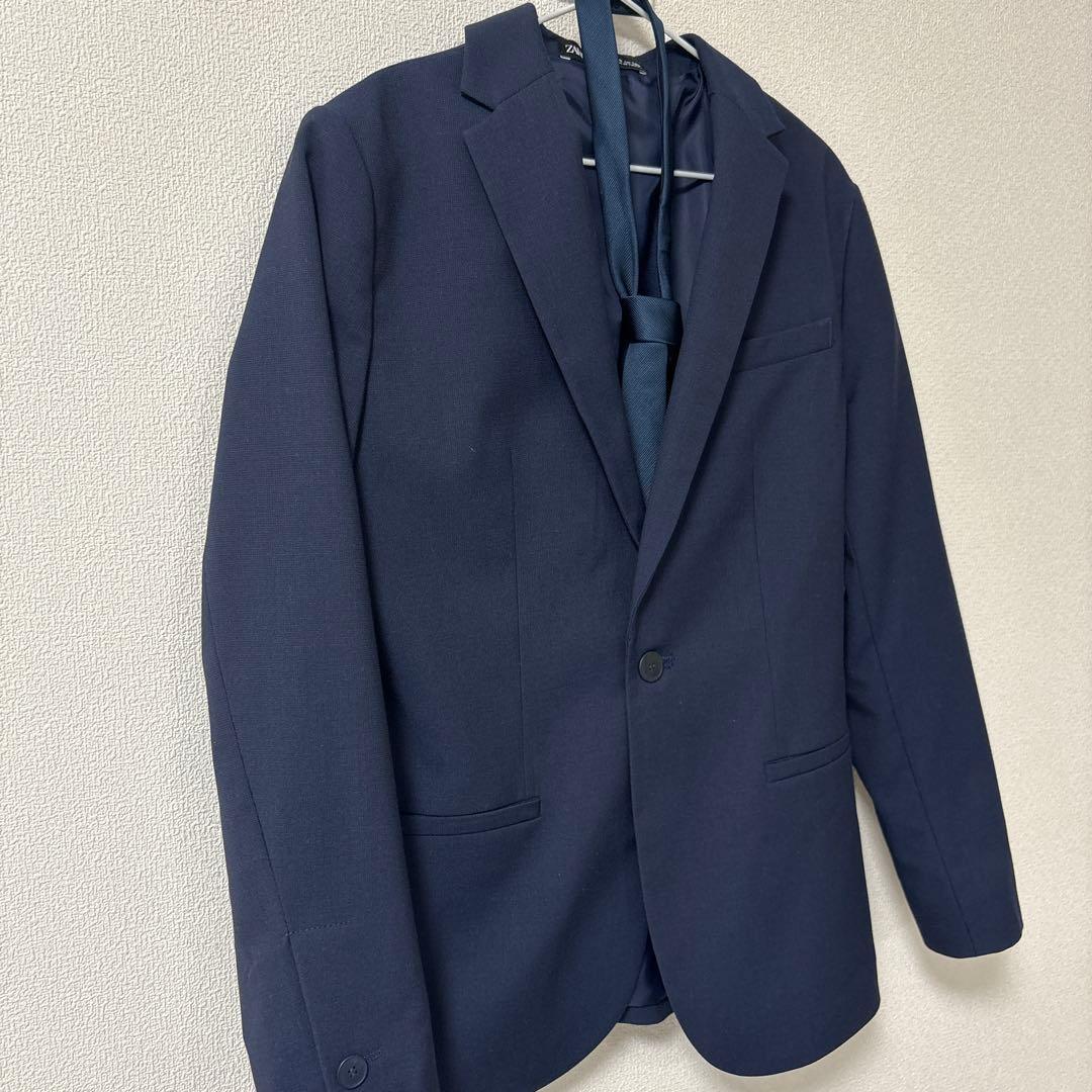【新品】ZARA テクスチャー　スーツ　ジャケット　セット　140 150