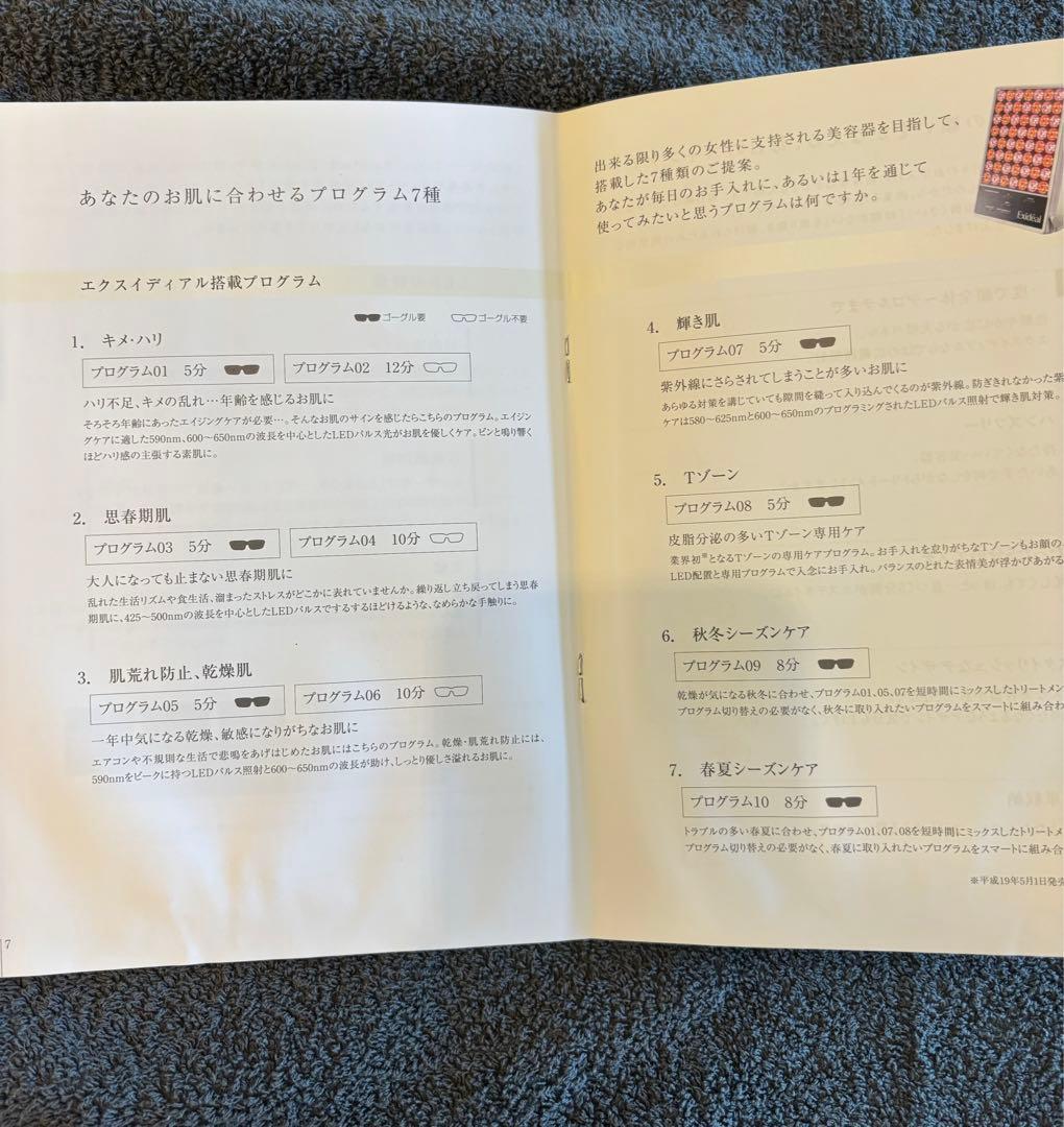 Exidéal LED美顔器 64個LED サングラス付き