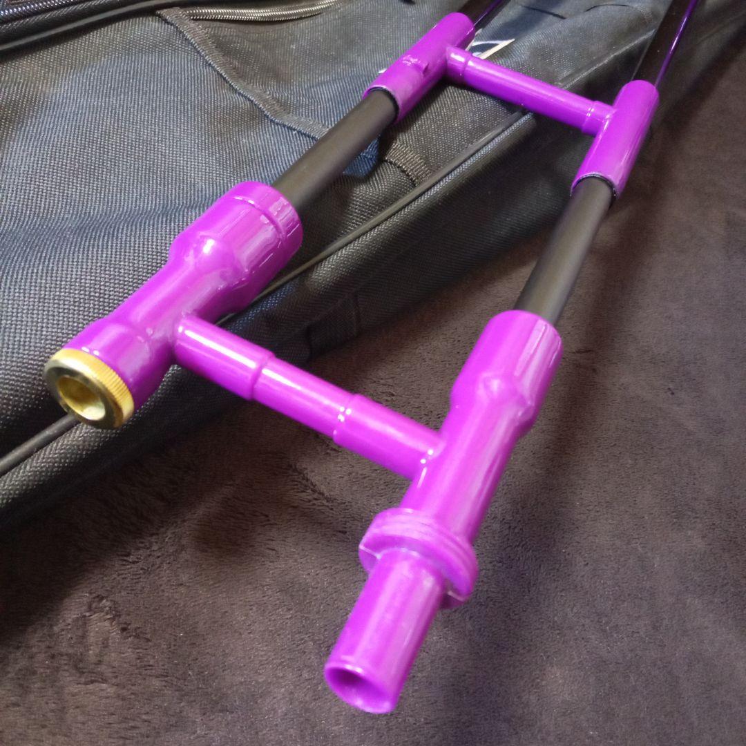 ZO プラスチックテナートロンボーン 本体 パープル ソフトケース マウスピース