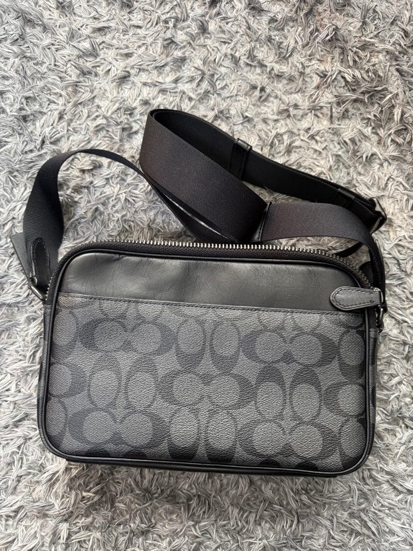 COACH ショルダーバッグ ブラック/グレー