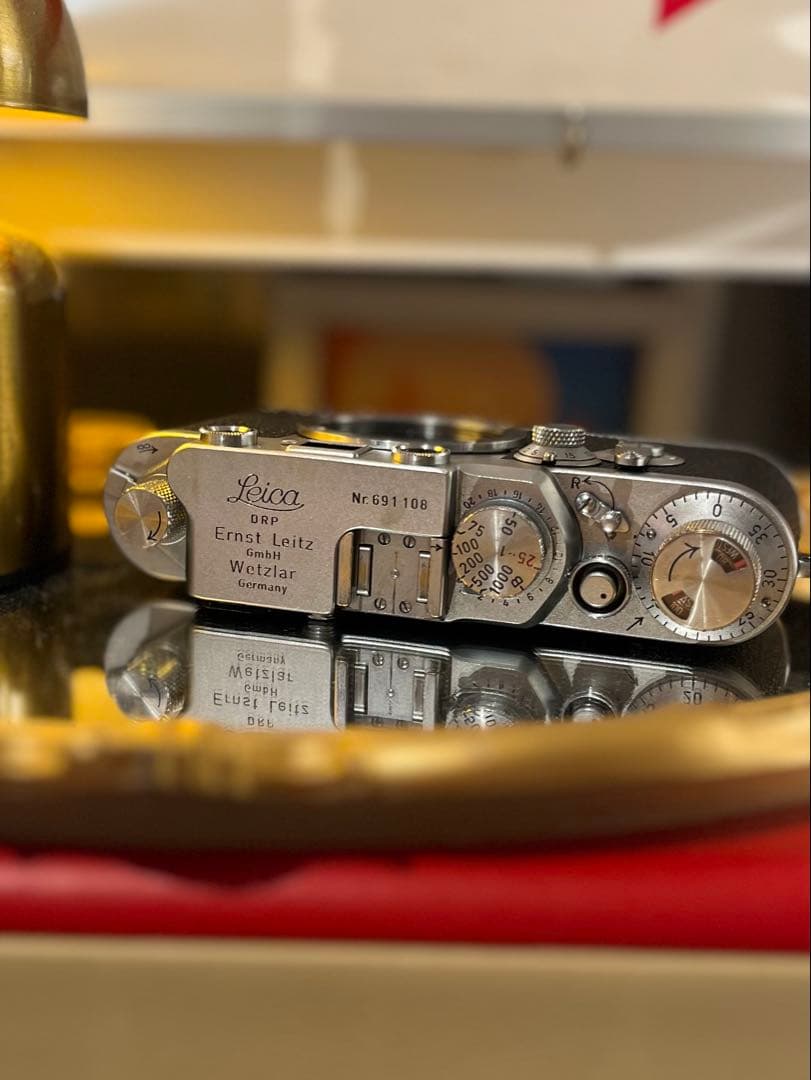 Leica Ⅲf バルナックライカ セルフタイマー 革ケース付き