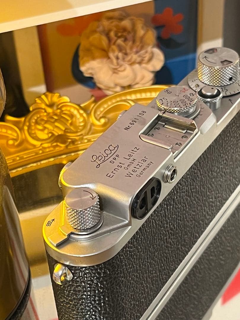 Leica Ⅲf バルナックライカ セルフタイマー 革ケース付き