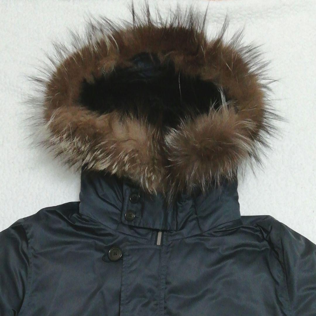 ユナイテッドアローズ N-2Bダウンジャケット(M)2wayリアルファーWジップ