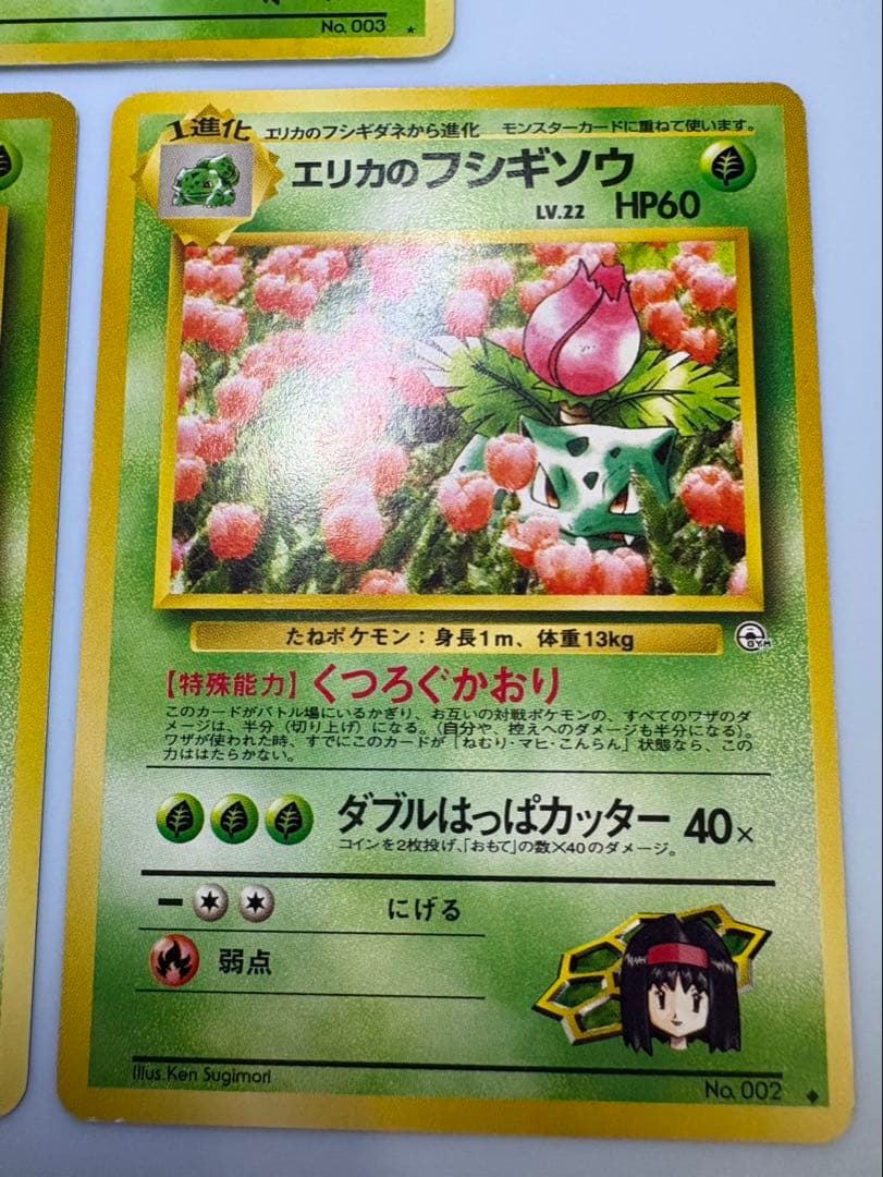 エリカのフシギバナ＆エリカのフシギソウ＆エリカのフシギダネ ポケモンカード旧裏