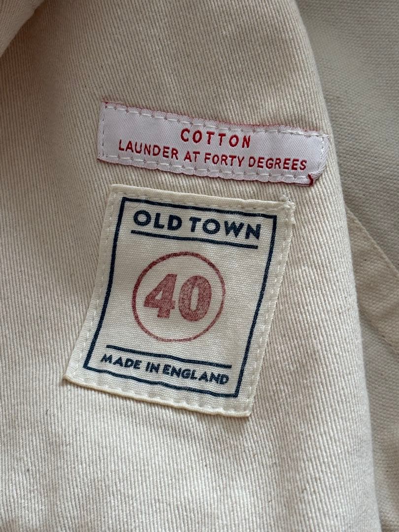 オールドタウン　OLDTOWN OVERALL CANVAS NATURAL