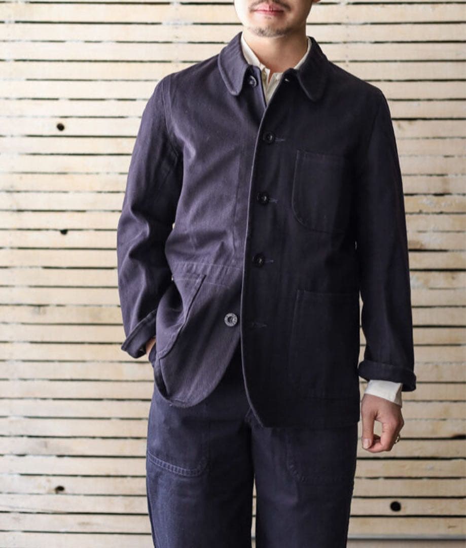 オールドタウン　OLDTOWN OVERALL CANVAS NATURAL