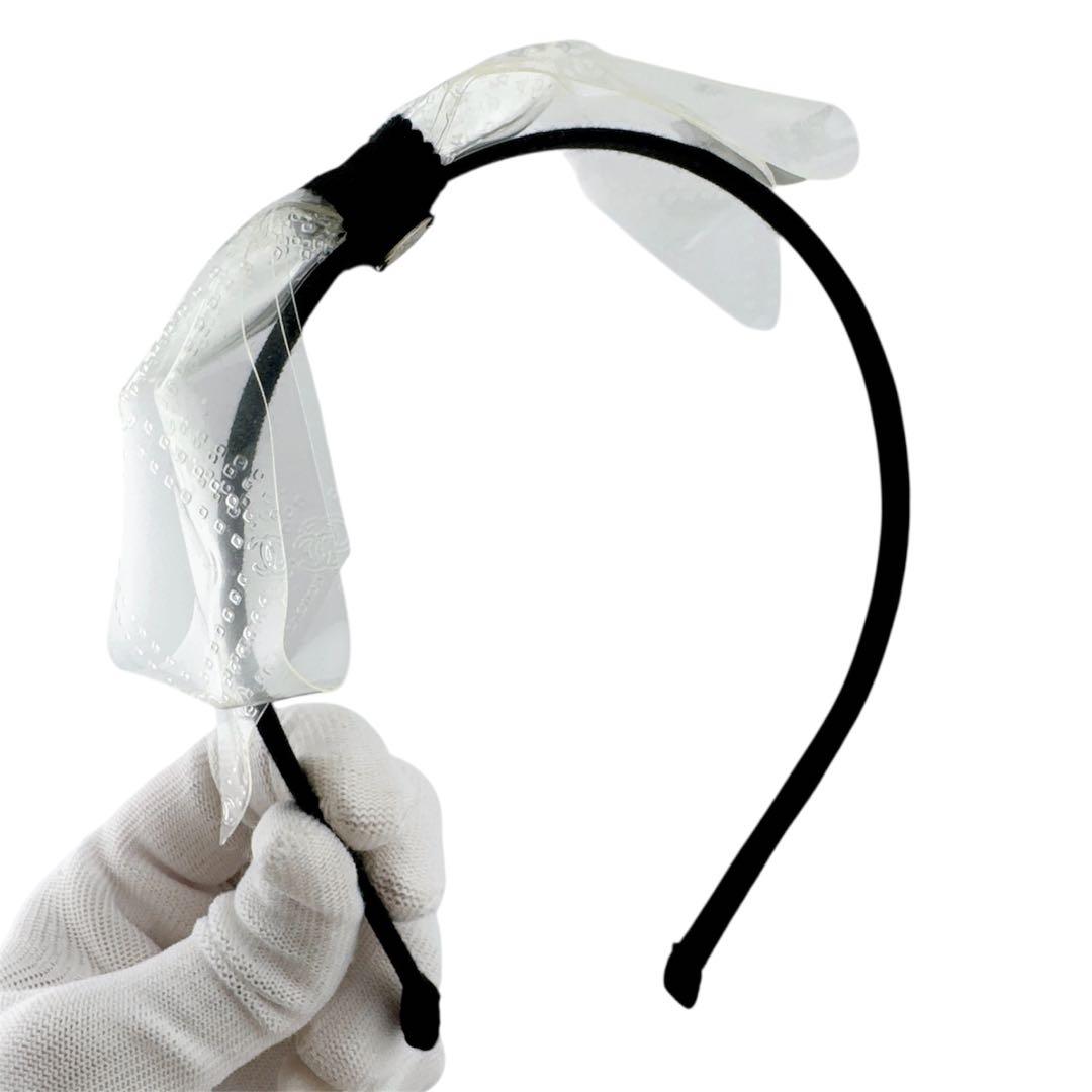 激レア◇美品◇シャネル 18S ココマーク リボン カチューシャ ヘアバンド