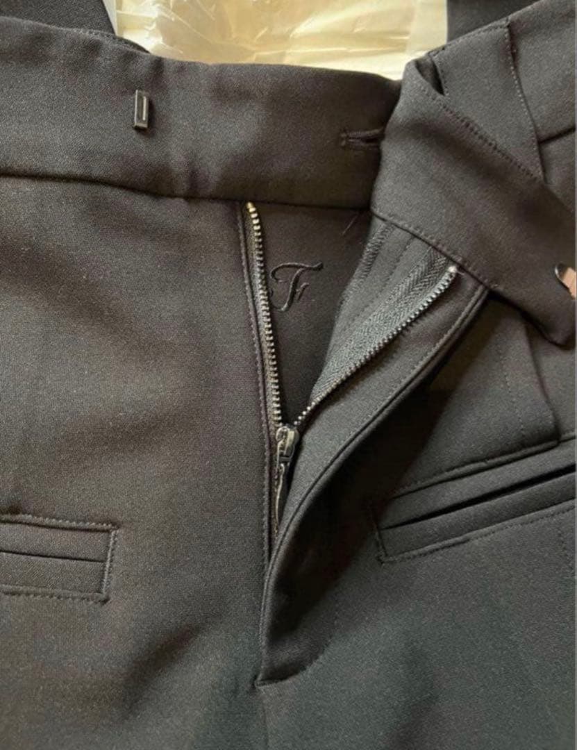 Fax copy express ワイドスラックス ブラック Lサイズ