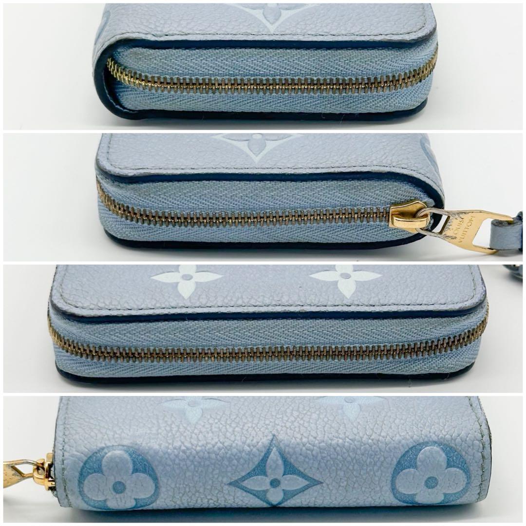 【限定品】ルイヴィトン ジッピーパース モノグラム アンプラント ブルー