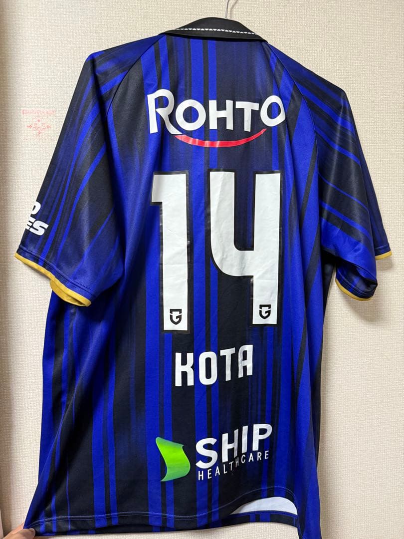 ガンバ大阪 2025レプリカユニフォーム 半袖 O-XO 山田康太グッズセット