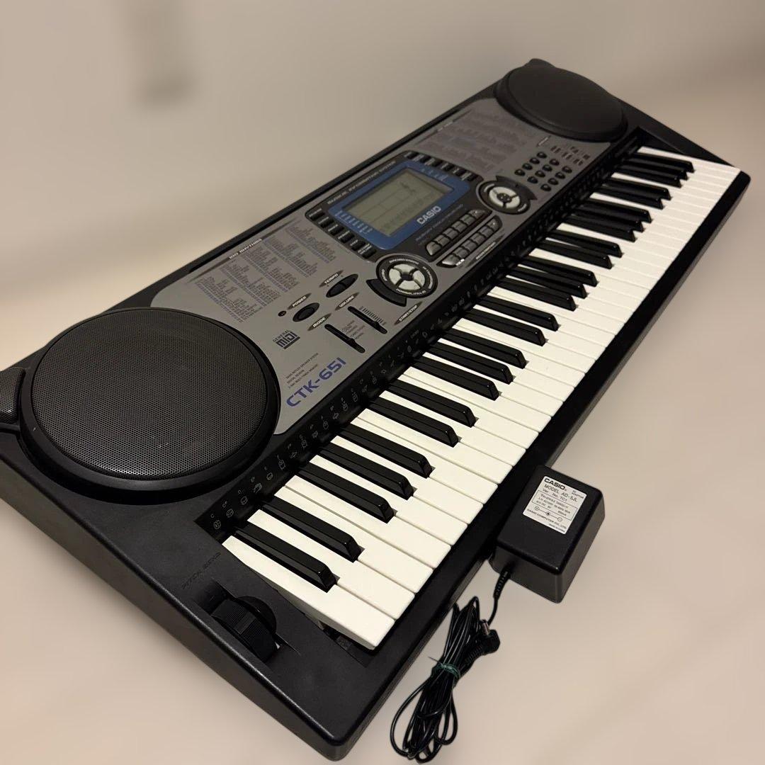 【美品】CASIO CTK-651 電子キーボード　ハイグレードモデル　動作品