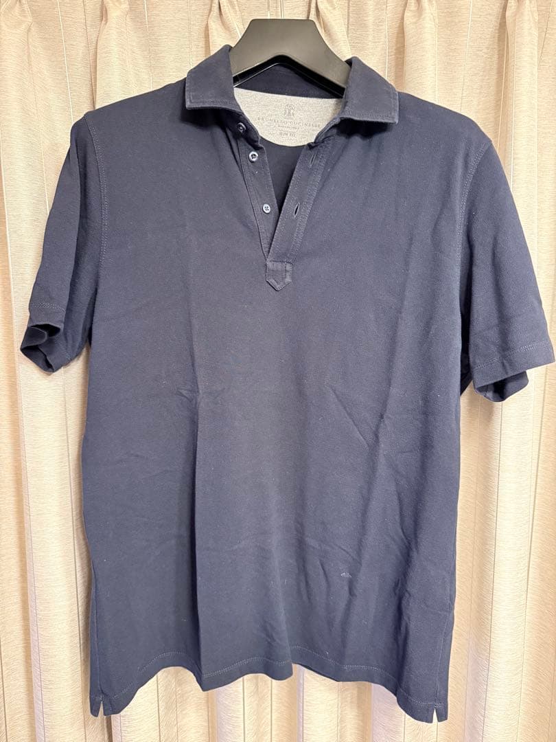BRUNELLO CUCINELLI ネイビー ポロシャツ