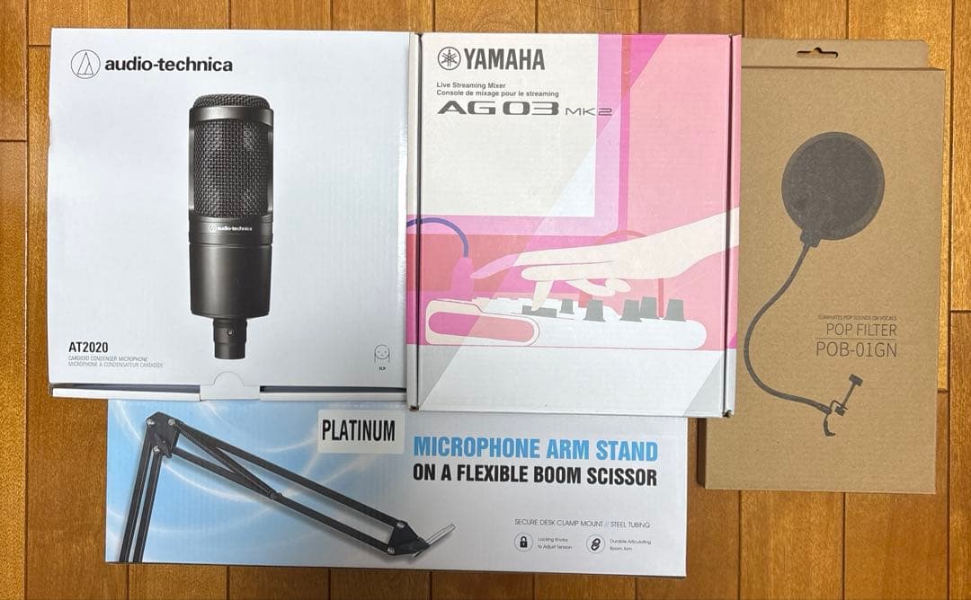 DTM・DAW Yamaha AG03MK2 audio-technica AT2020