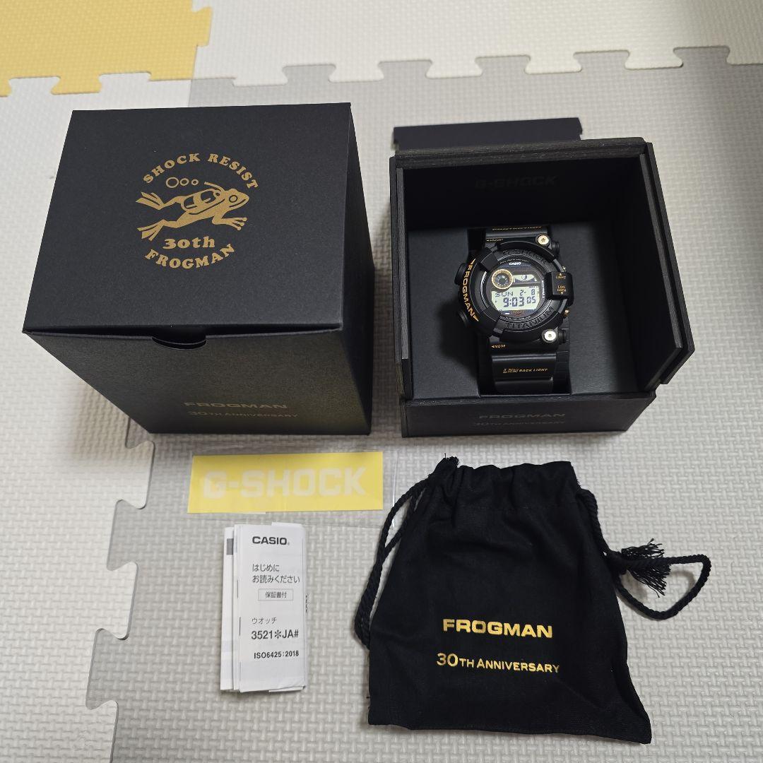 G-SHOCK FROGMAN30周年記念 GW-8230B-9AJR 黒金復刻