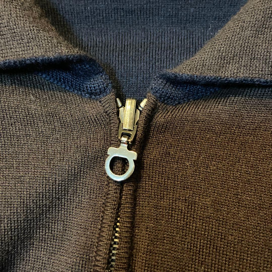 Ferragamo フェラガモ　リバーシブルジップアップ セーター