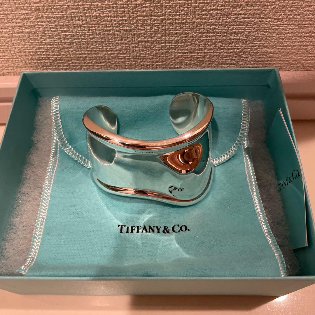 未使用（クリーニング済）　ティファニー ボーンカフ スモール AG925 左手用