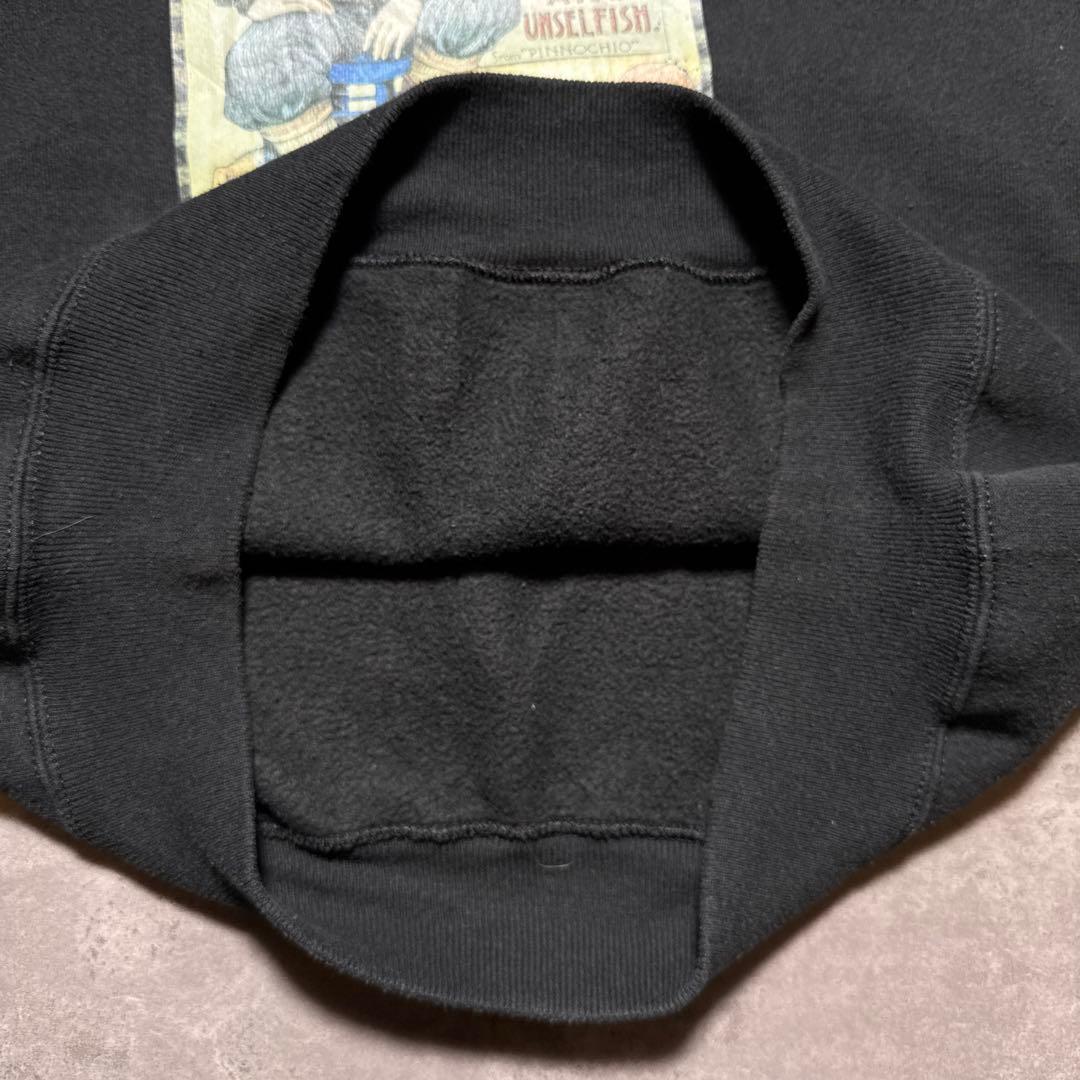 R*1様 90s ヴィンテージ ブラックスウェットLサイズ USA製Hanesボ