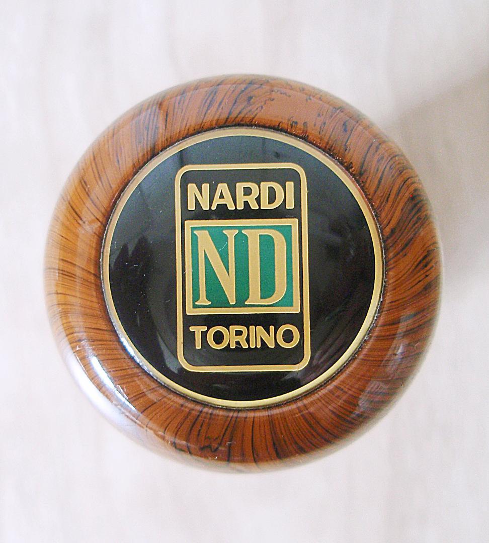 【当時物】 NARDI TORINO木製シフトノブ 取付径8mm ピッチ1.25
