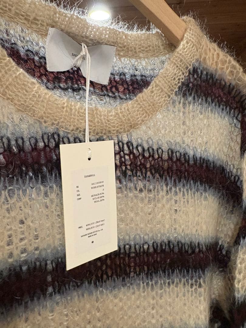 シュガーヒル　モヘアニット　ボーダー