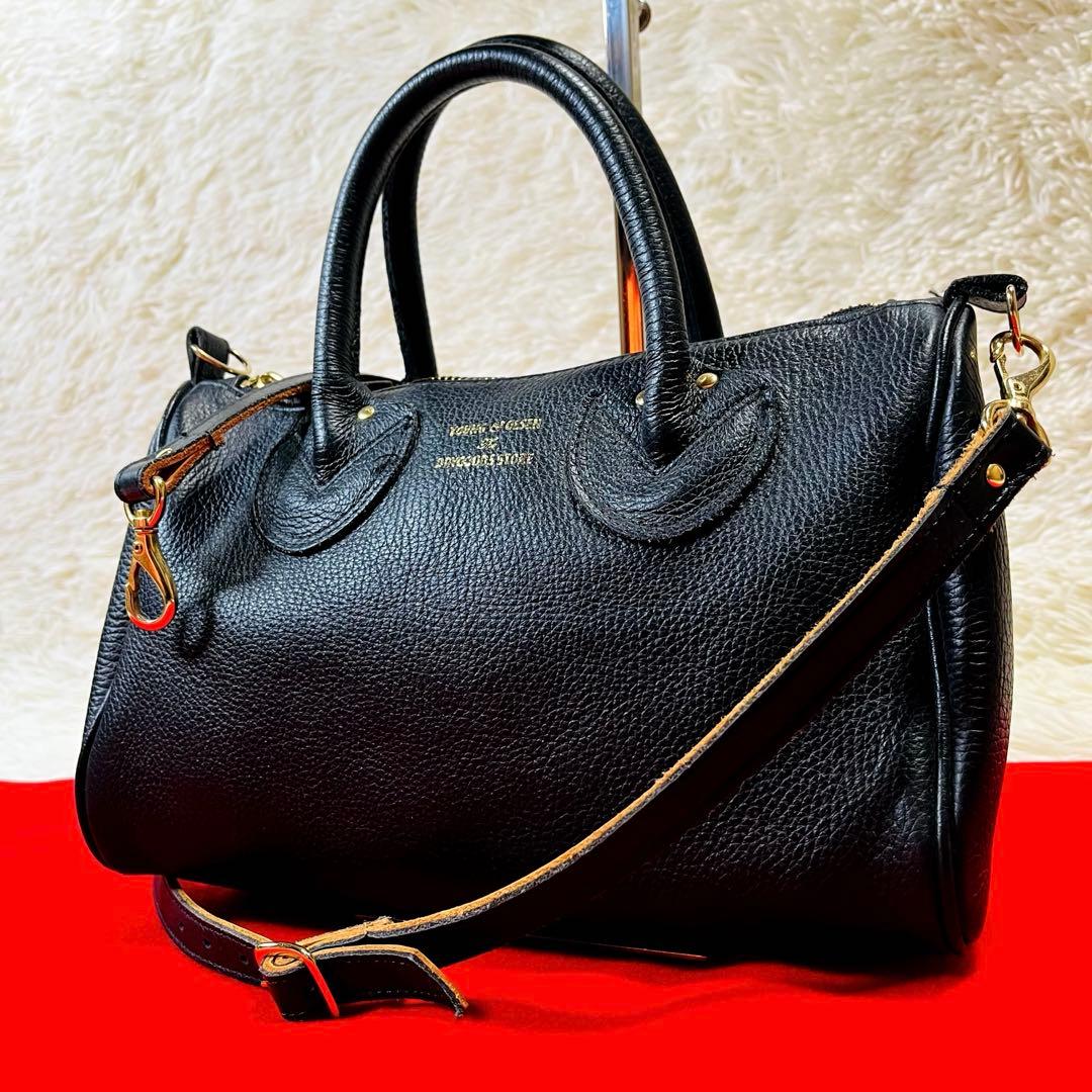 YOUNG&OLSEN フレームワーク別注 ミニボストン 2way ブラック