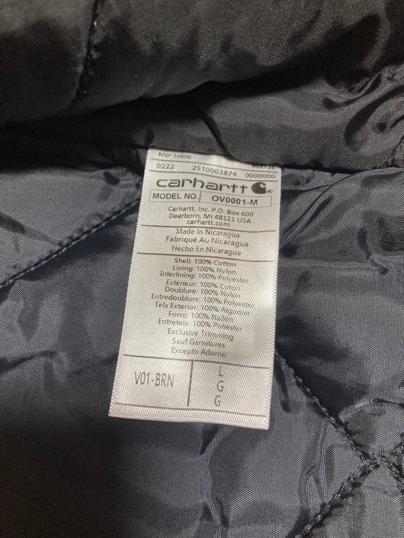 b*y様 ☆美品☆Carhartt カーハートダッグベスト　Lサイズ