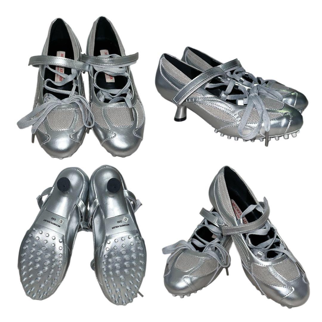 シルバー ミュール ボウリングシュース バレーコア メリージェン 23cm