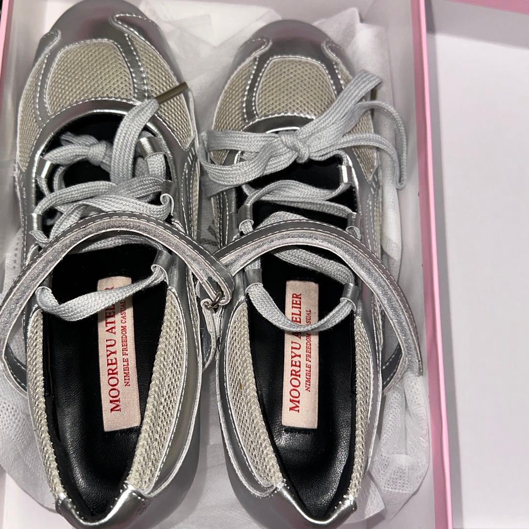 シルバー ミュール ボウリングシュース バレーコア メリージェン 23cm