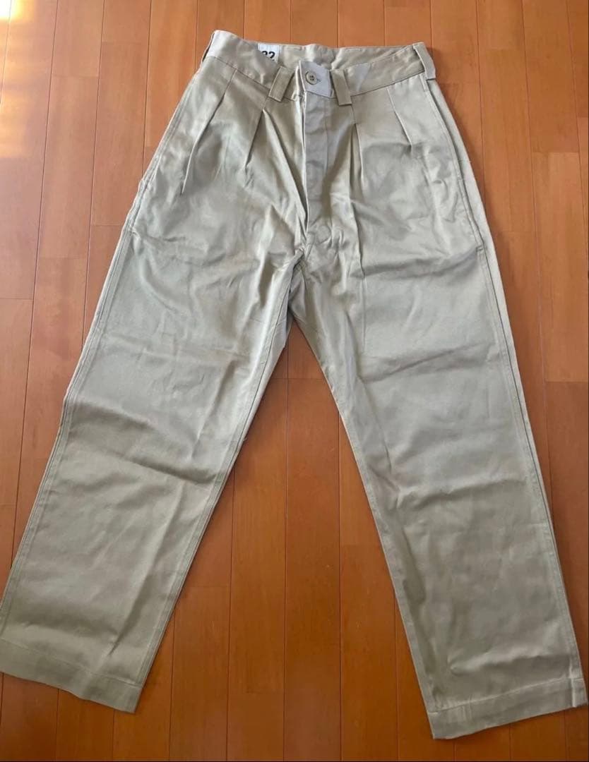 サイズ22 WAIPER M-52 ツータックWESTPOINT チノトラウザー
