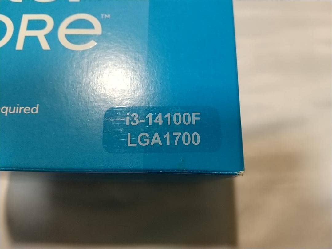 【動作確認済】Intel Core i3-14100F CPU LGA1700