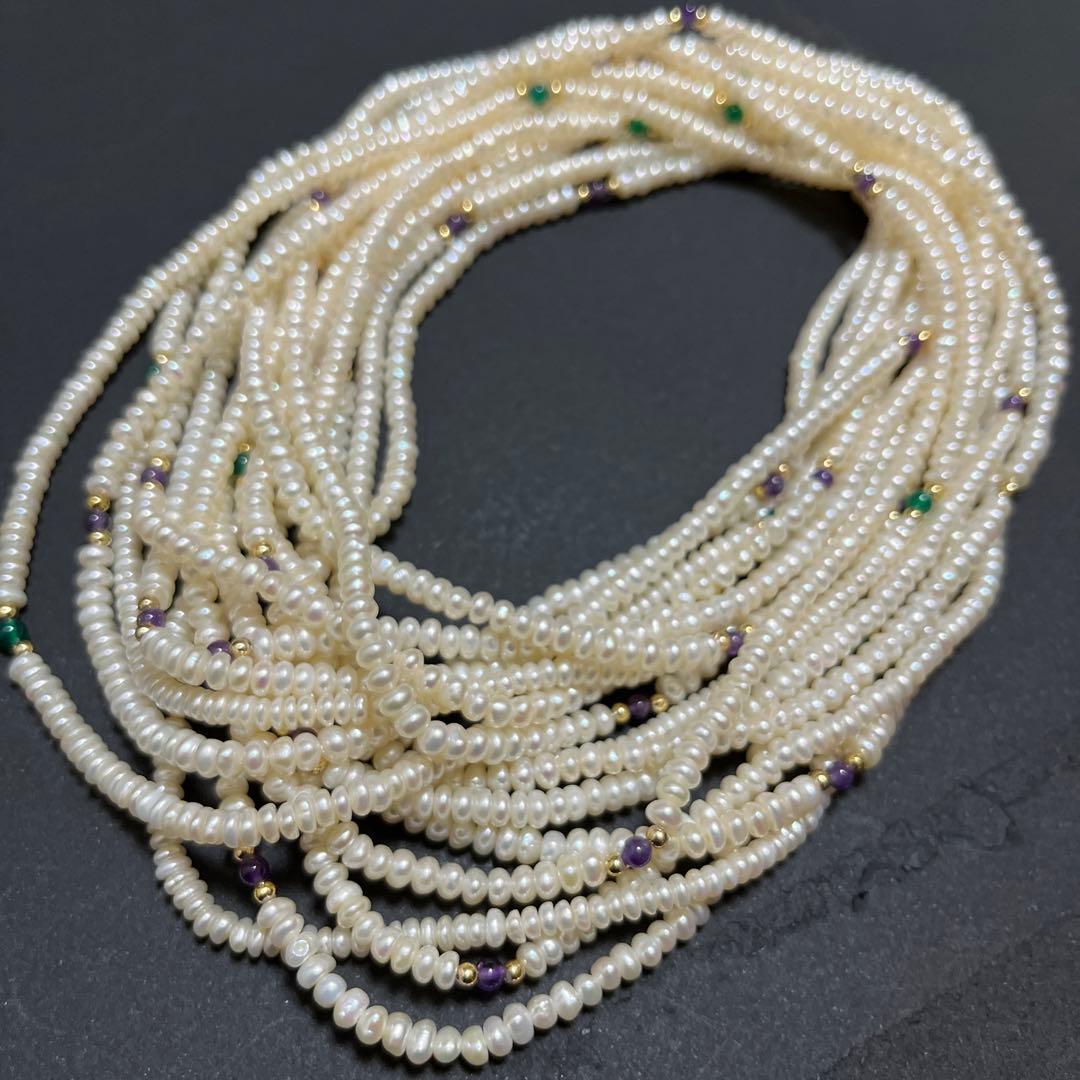 ホワイトパール ネックレス 4本セット