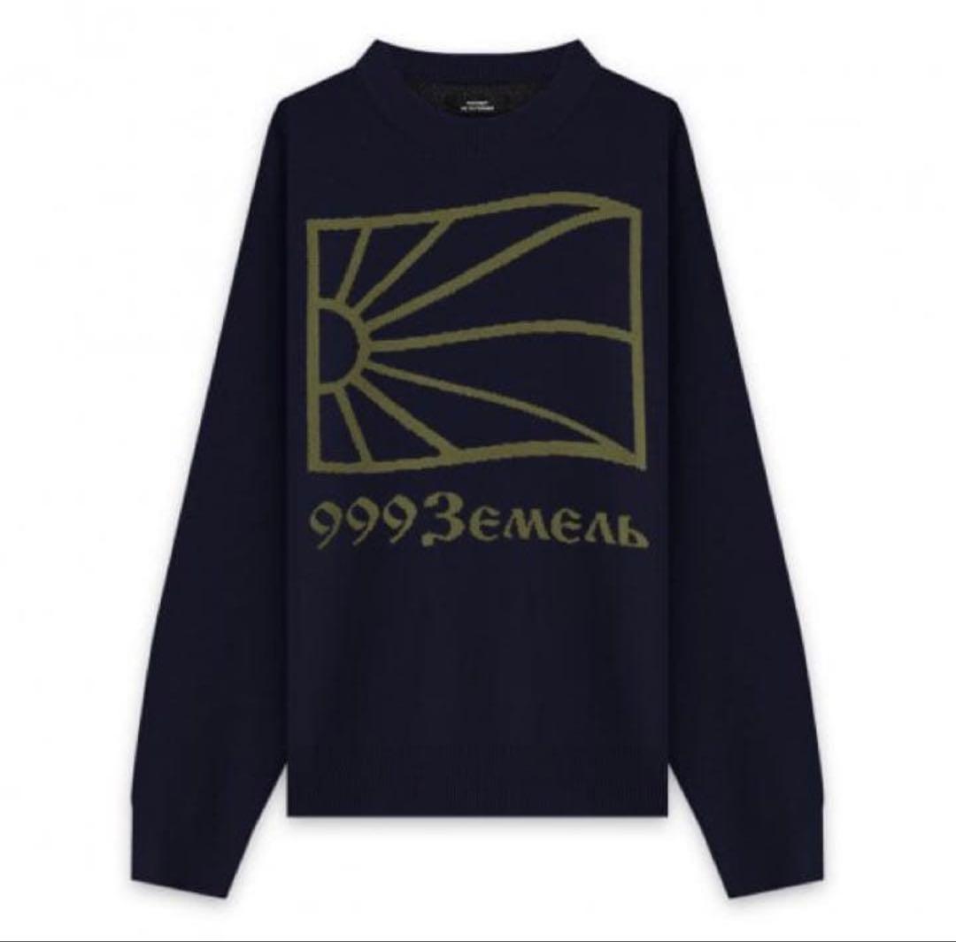 Rassvet ウール ニット セーター　L ネイビー