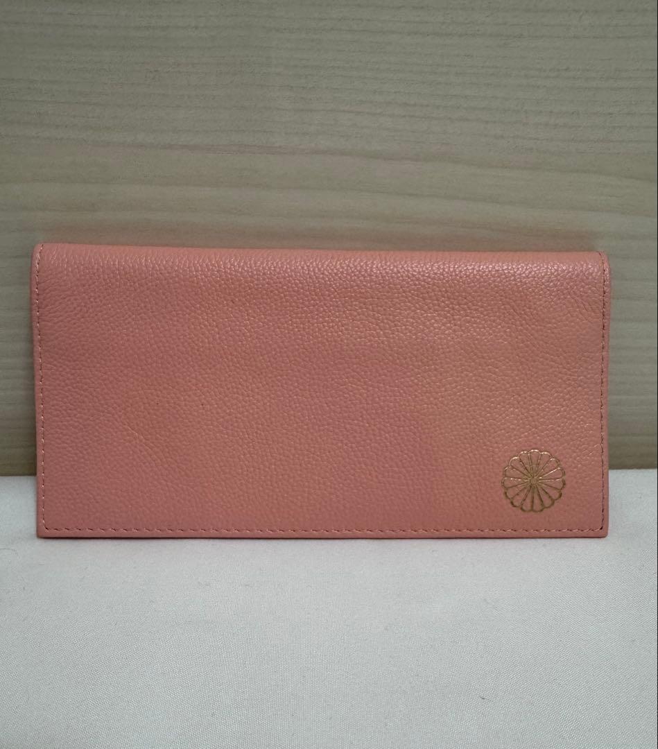 皇居財布　ピンク レザー 長財布
