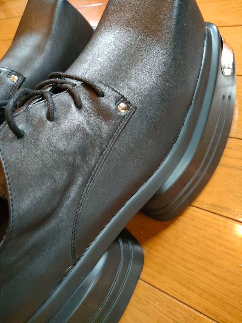 GRANCY ブラック プラットフォームシューズ グランシー 黒26.5