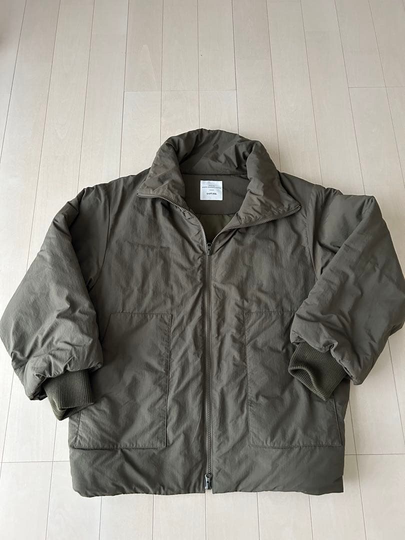 【WEB限定】SHIPS any: 中綿 ダブル ジップ スタンド ブルゾン