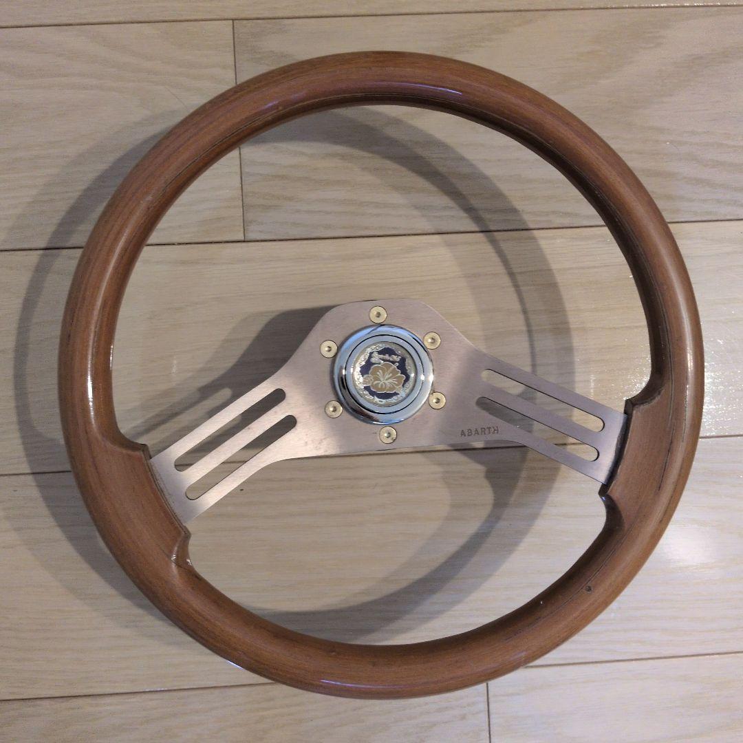 p*e様 ABARTH ウッドステアリング　2スポーク