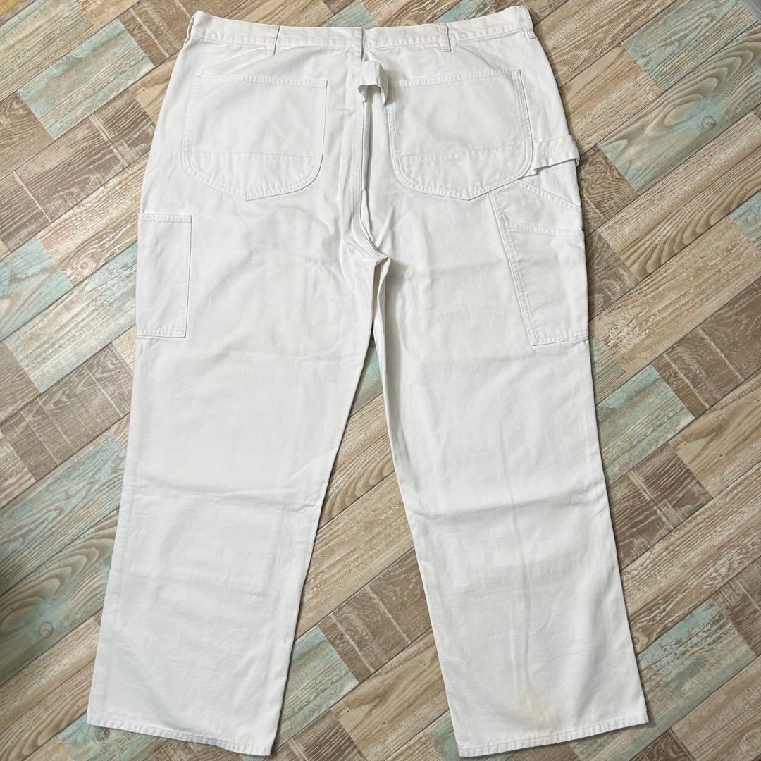 90s ラルフローレン ダブルニー ペインターパンツ ホワイト W40L30