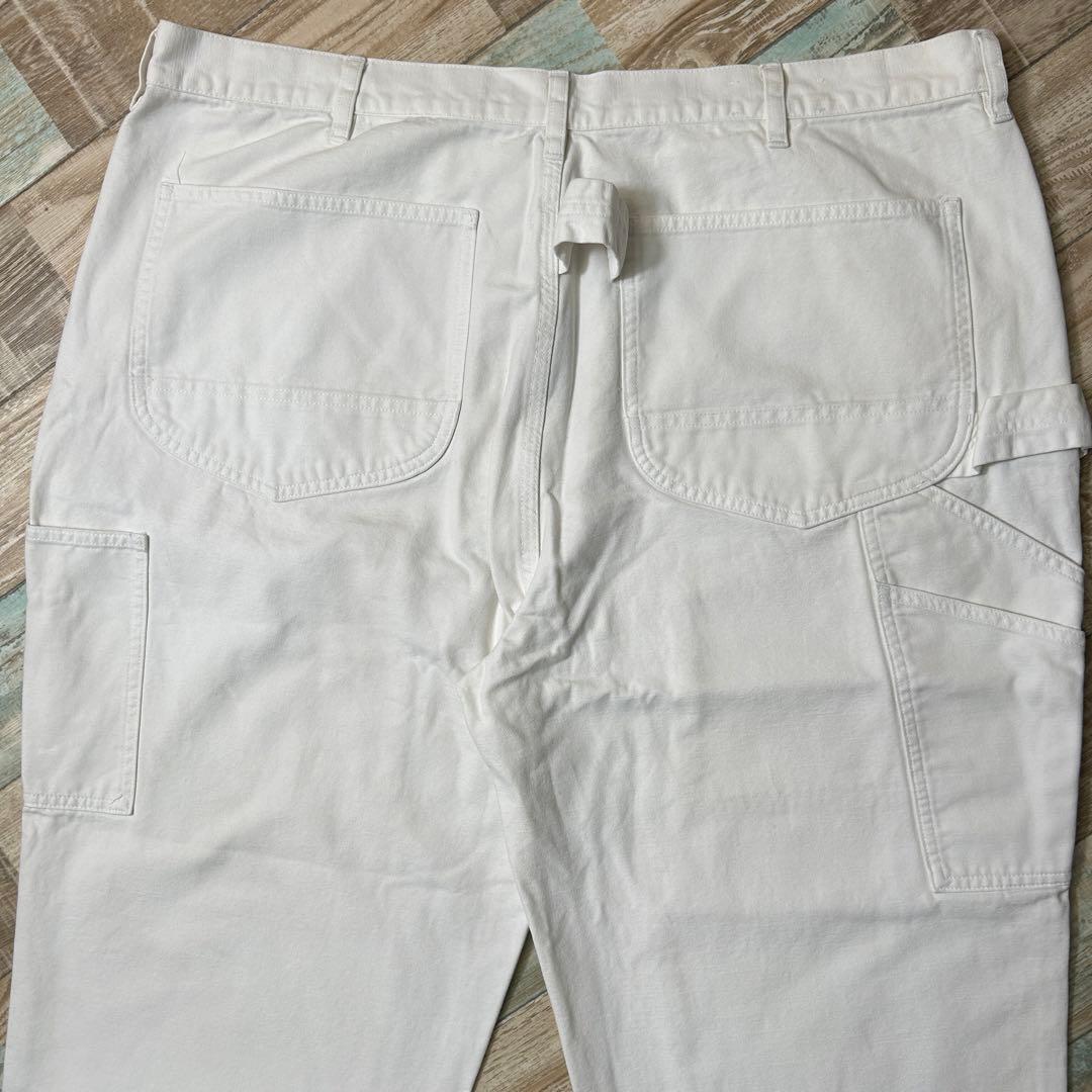 90s ラルフローレン ダブルニー ペインターパンツ ホワイト W40L30