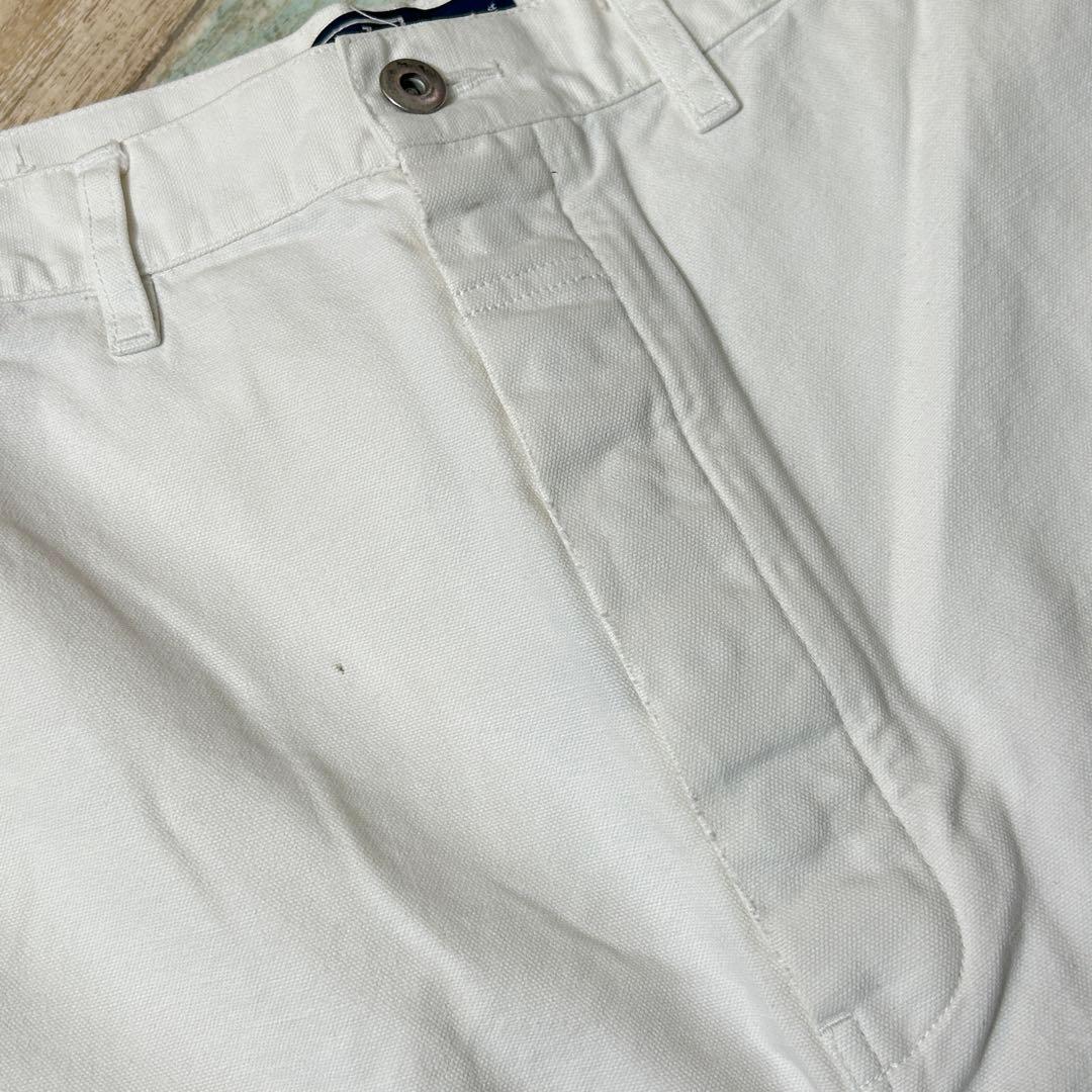 90s ラルフローレン ダブルニー ペインターパンツ ホワイト W40L30